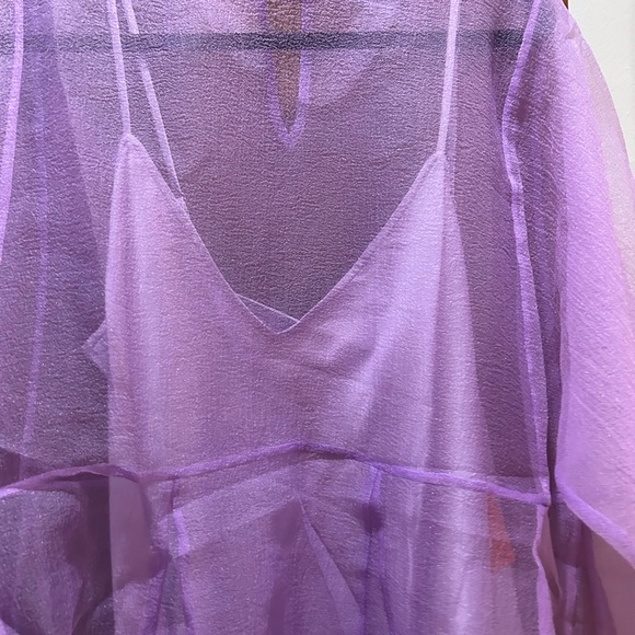 BNWT RHODE Hazel Dress in Lilac Organza and Satin - Picture 8 of 10